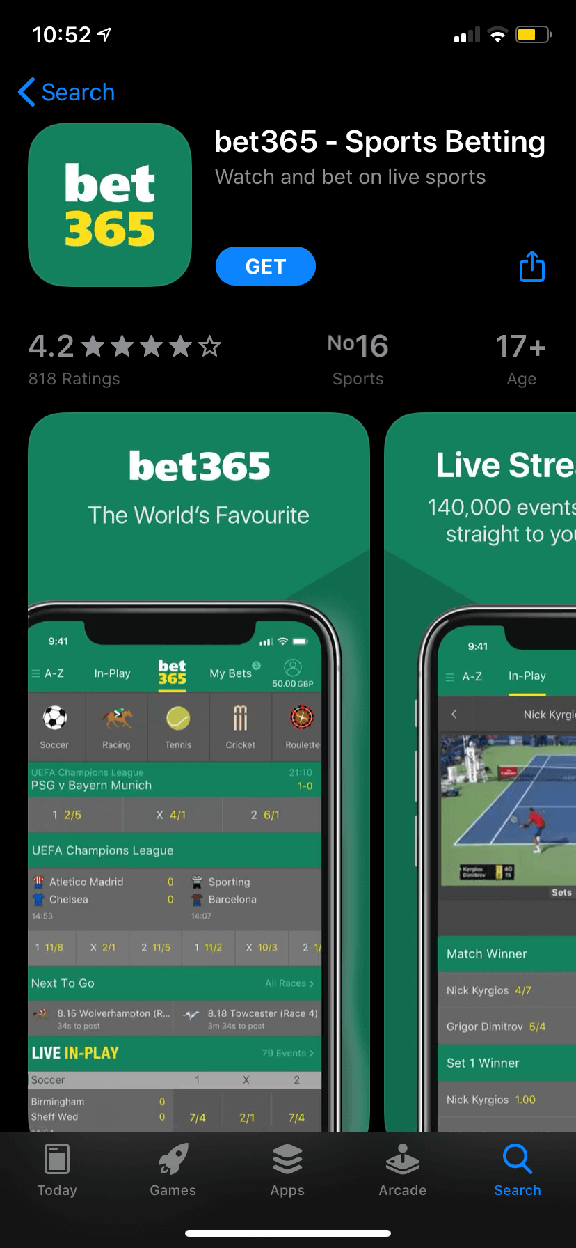 world sports betting app